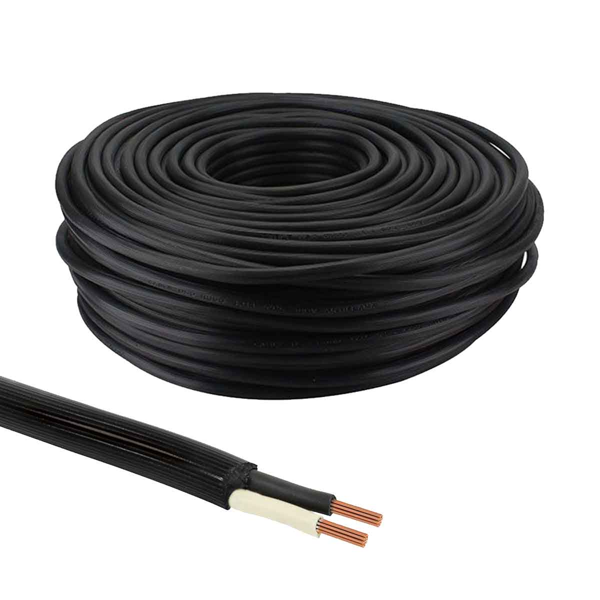 rollo cable uso rudo negro