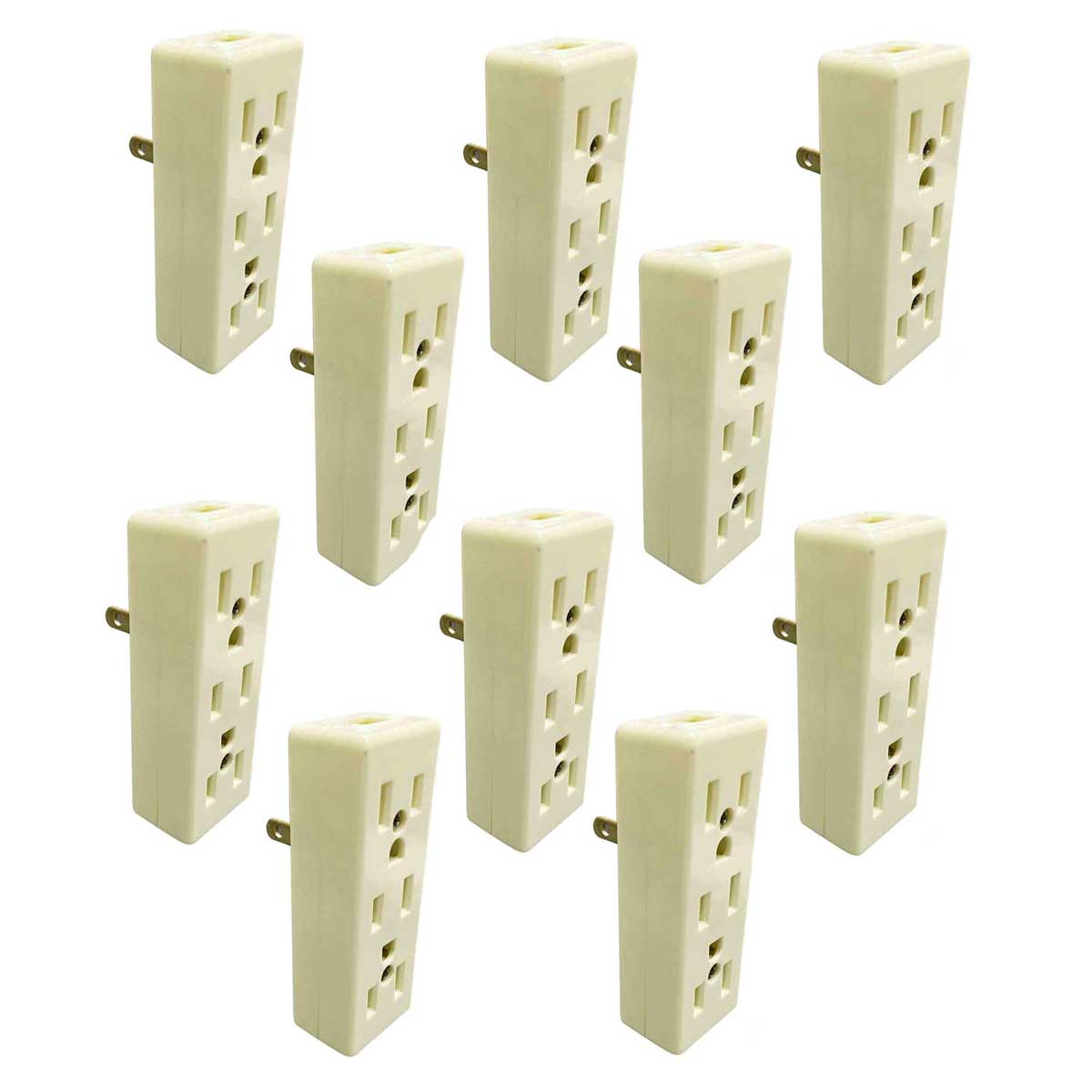 Clavija Con Contacto Triple Aterrizado Baquelita 127V 15A Yeilite 10 Piezas YEILITE Ferreabasto