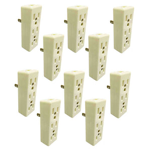 Clavija Con Contacto Triple Aterrizado Baquelita 127V 15A Yeilite 10 Piezas YEILITE Ferreabasto