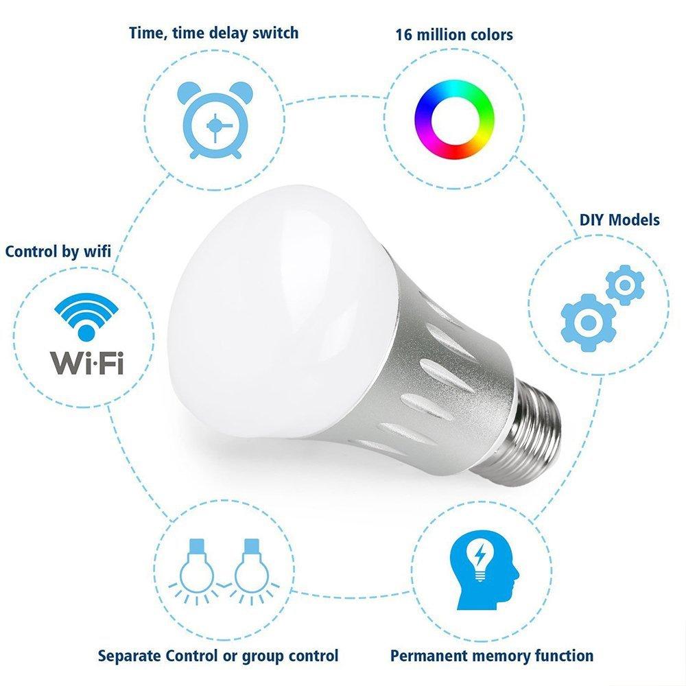 Foco Led 7W Smart Inteligente Wifi Rgb Timer Google Alexa LUMMA Ferreabasto