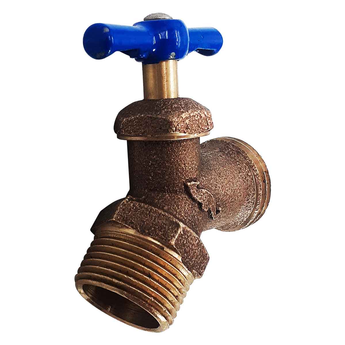 llave manguera jardin boiler bronce rosca externa macho