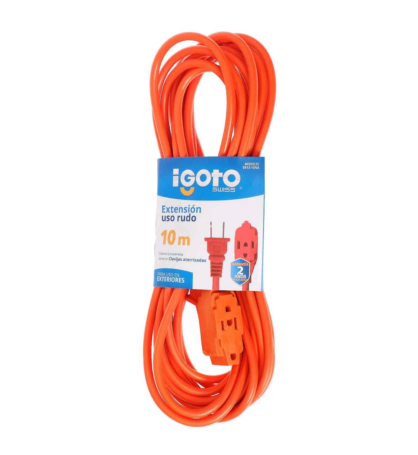 Extension Uso Rudo Naranja 16Awg 10M Igoto IGOTO Ferreabasto