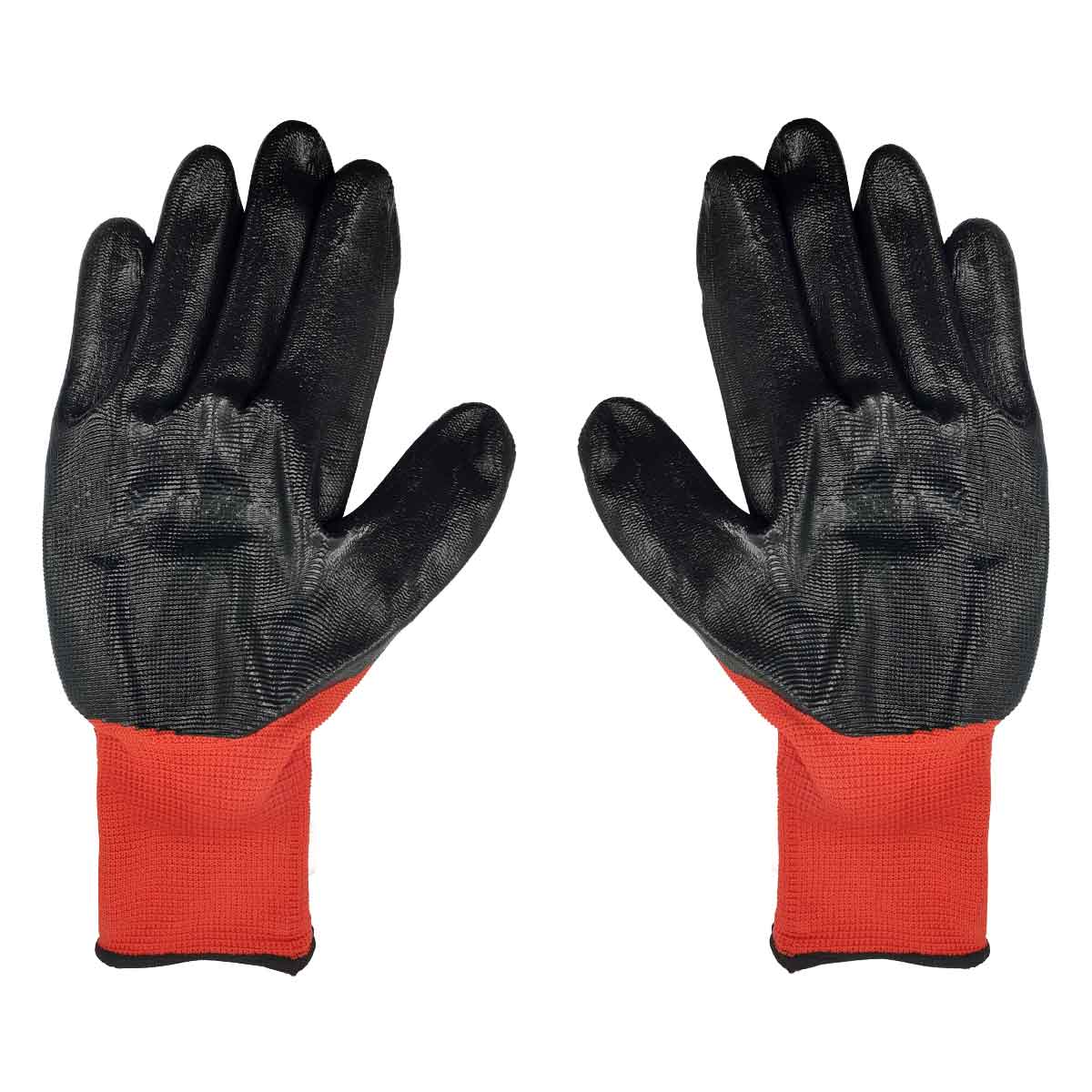 palmas guantes negros rojo nitrilo byp gnn09