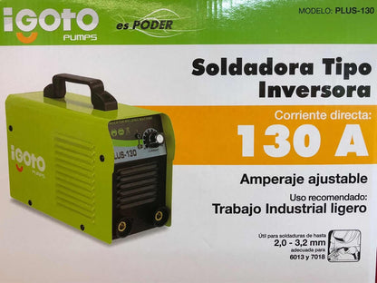 Soldadora Inversora Plus 130A +Kit 110V Igoto 6013-7018 IGOTO PUMPS Ferreabasto