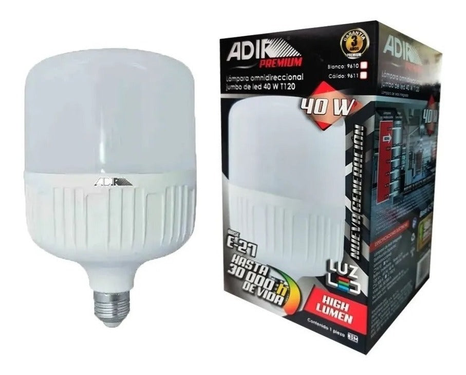 Foco Led Alta Potencia Omnidireccional 40W=220W 6500K Adir ADIR Ferreabasto