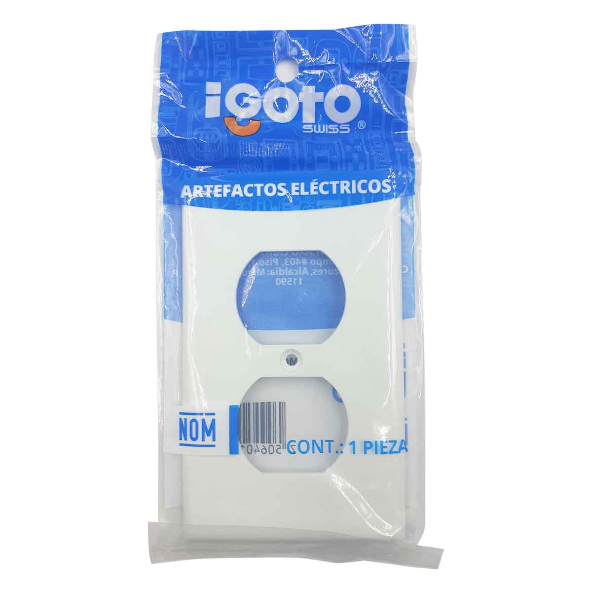 empaque bolsa de placa blanca igoto