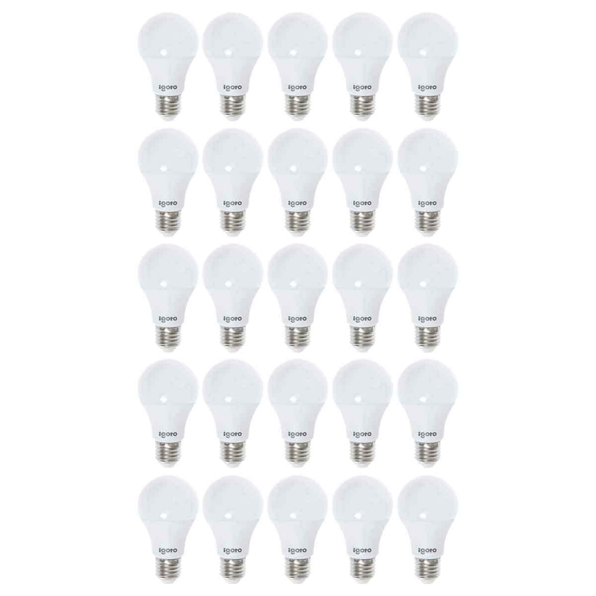 Foco Led A60 15W=100W 3000K Luz Calida Nom Igoto 25 Piezas IGOTO Ferreabasto