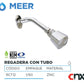 Regadera Cuadrada Cromada Con Tubo De Zinc Meer - Ferreabasto