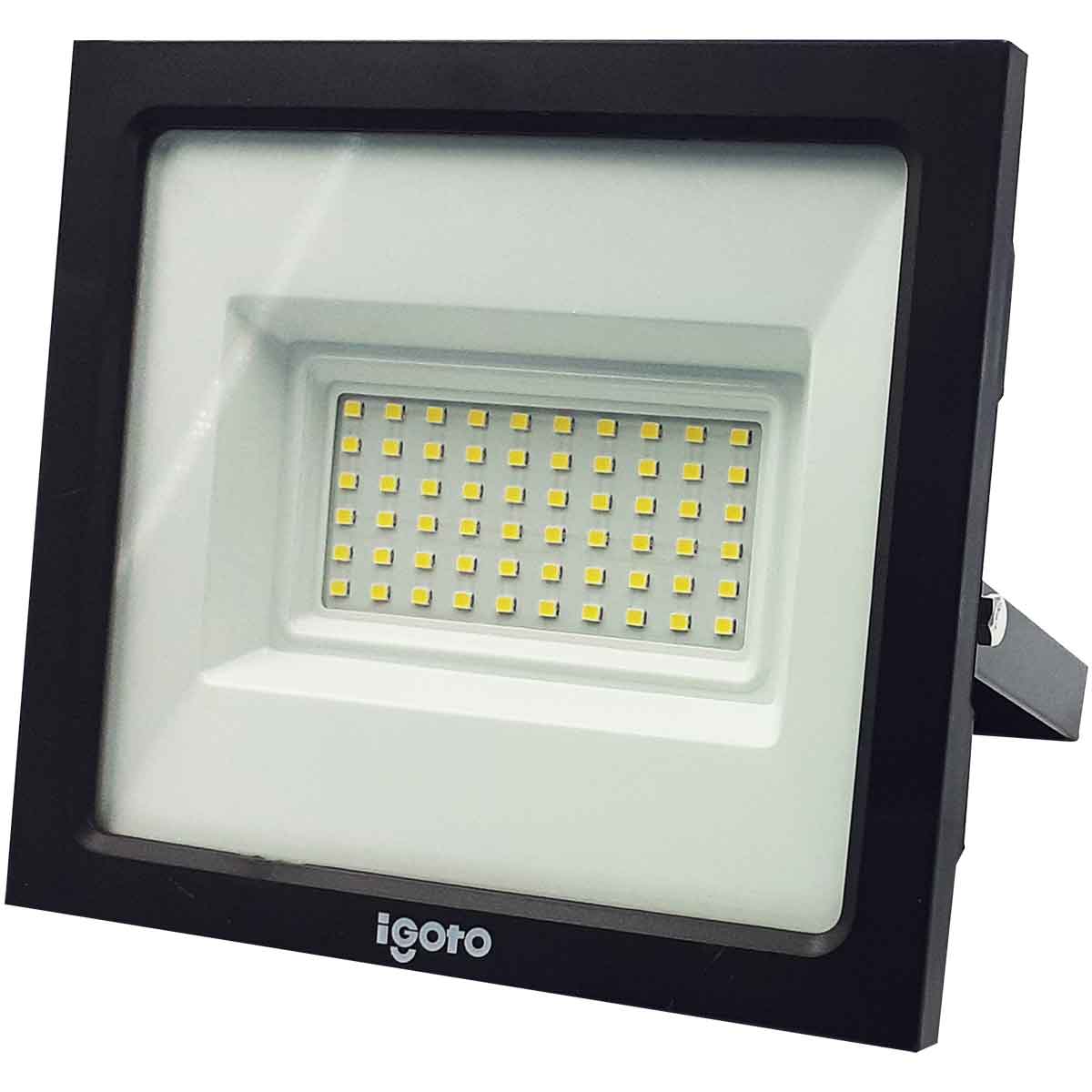 Lampara Led Reflector 50w 6500k Luz Dia Negro Ref050 Igoto IGOTO Ferreabasto