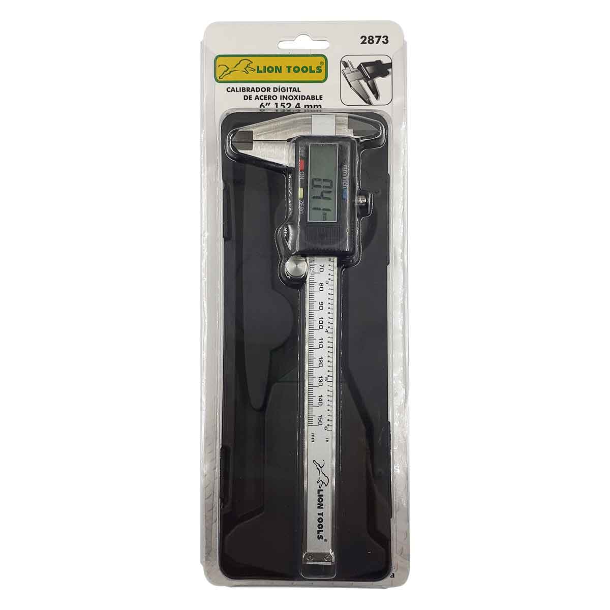 Calibrador Vernier Digital Std Y Mm Lion Tools 2873 6 Pulgadas Acero Inoxidable LION TOOLS Ferreabasto