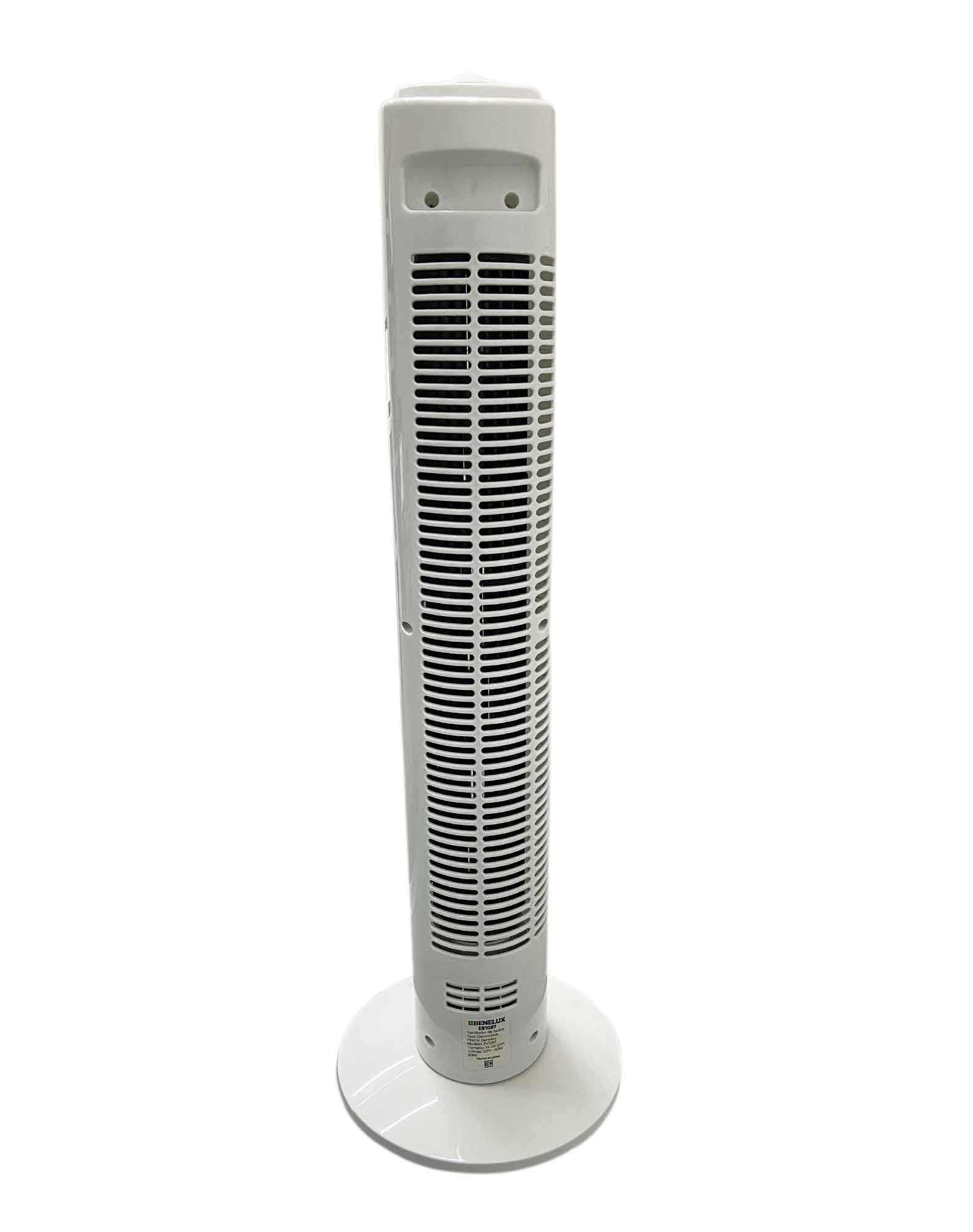 Ventilador Tipo Torre 29" 74cm Giro 90° 3 Vel Blanco Benelux BENELUX Ferreabasto