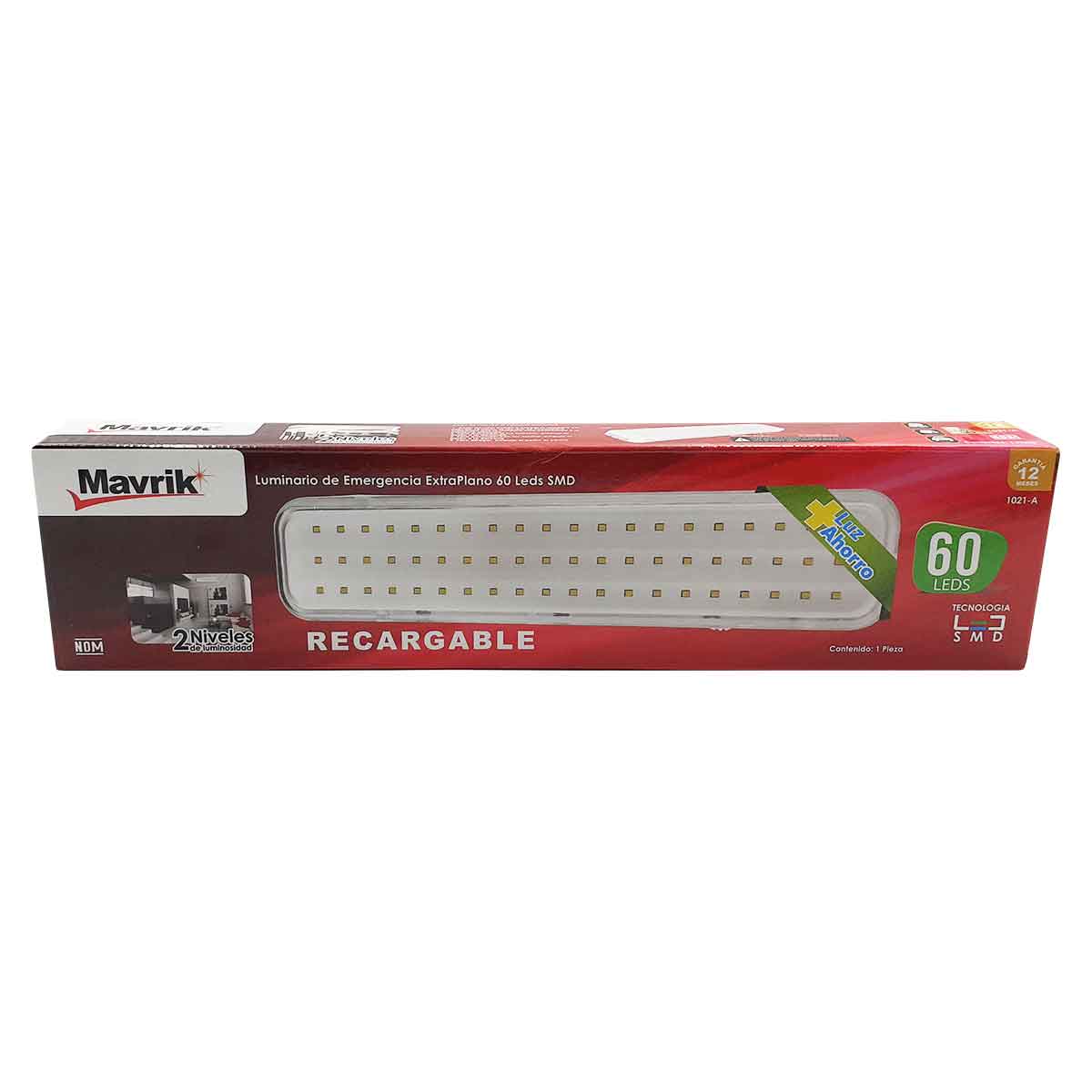 Lampara Led Emergencia Recargable Mavrik 1021-A 3.5Hr 60 Leds ADIR Ferreabasto