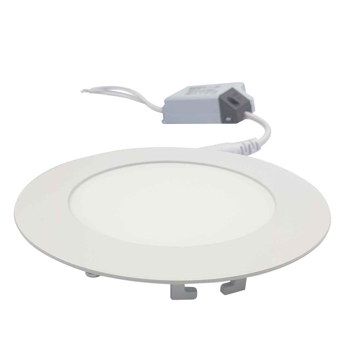 Lampara Led Circular Empotrable Blanca Para Techo 6w Luz Fria