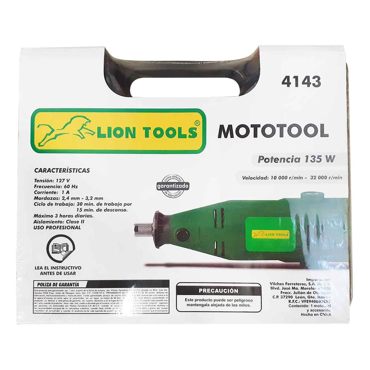Mototool Profesional Lion Tools 4143 135W Con Accesorios LION TOOLS Ferreabasto