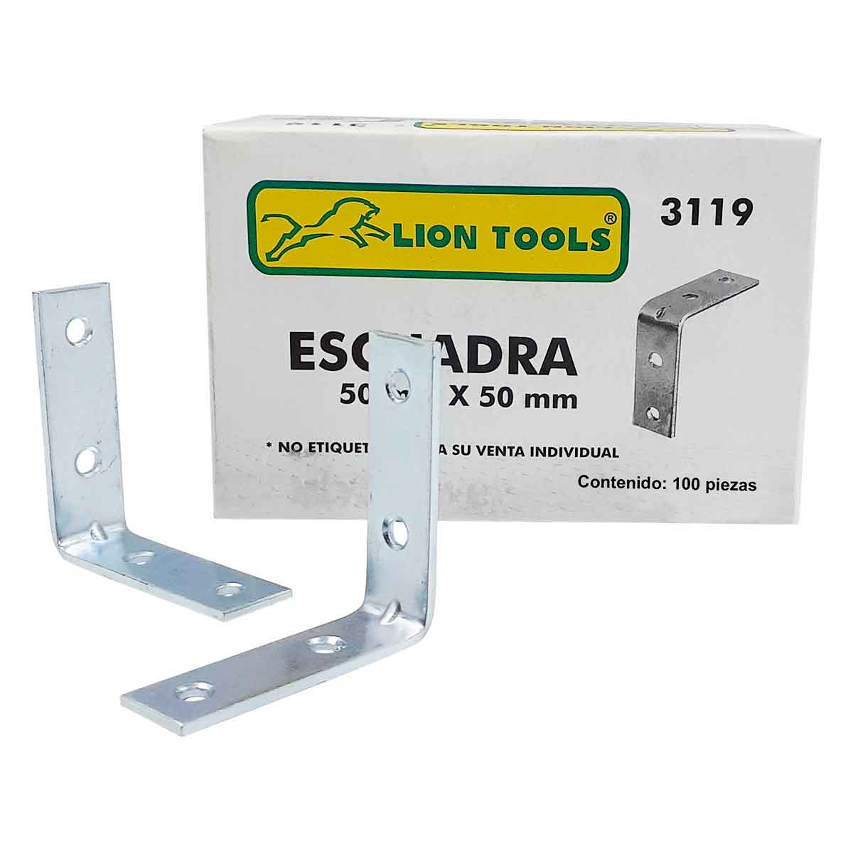 caja con esquineros galvanizados repisas lion tools 3119