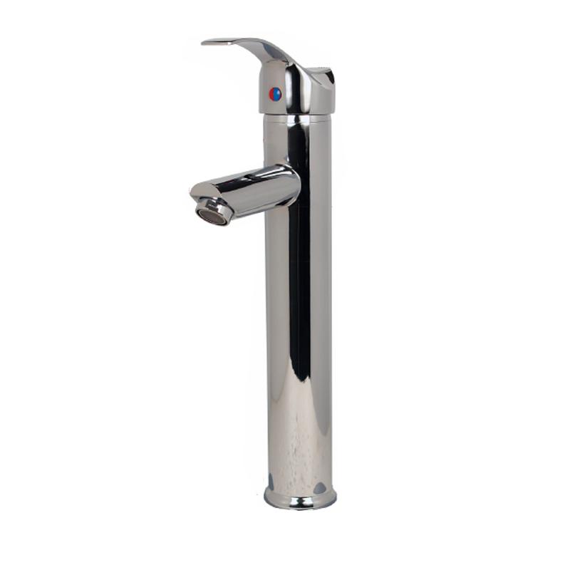 Mezcladora Monomando Para Lavabo Cromo Modelo Alto Rugo RUGO Ferreabasto