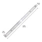 Gabinete para tubo led 1x18W Boomer A Prueba de Humedad BOOMER Ferreabasto