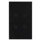 placa de cuatro apagadores color negro smart wifi app android appstore