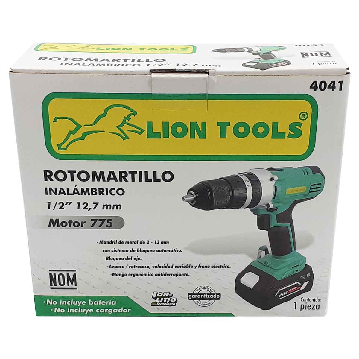 caja de rotomartillo verde caja lion tools