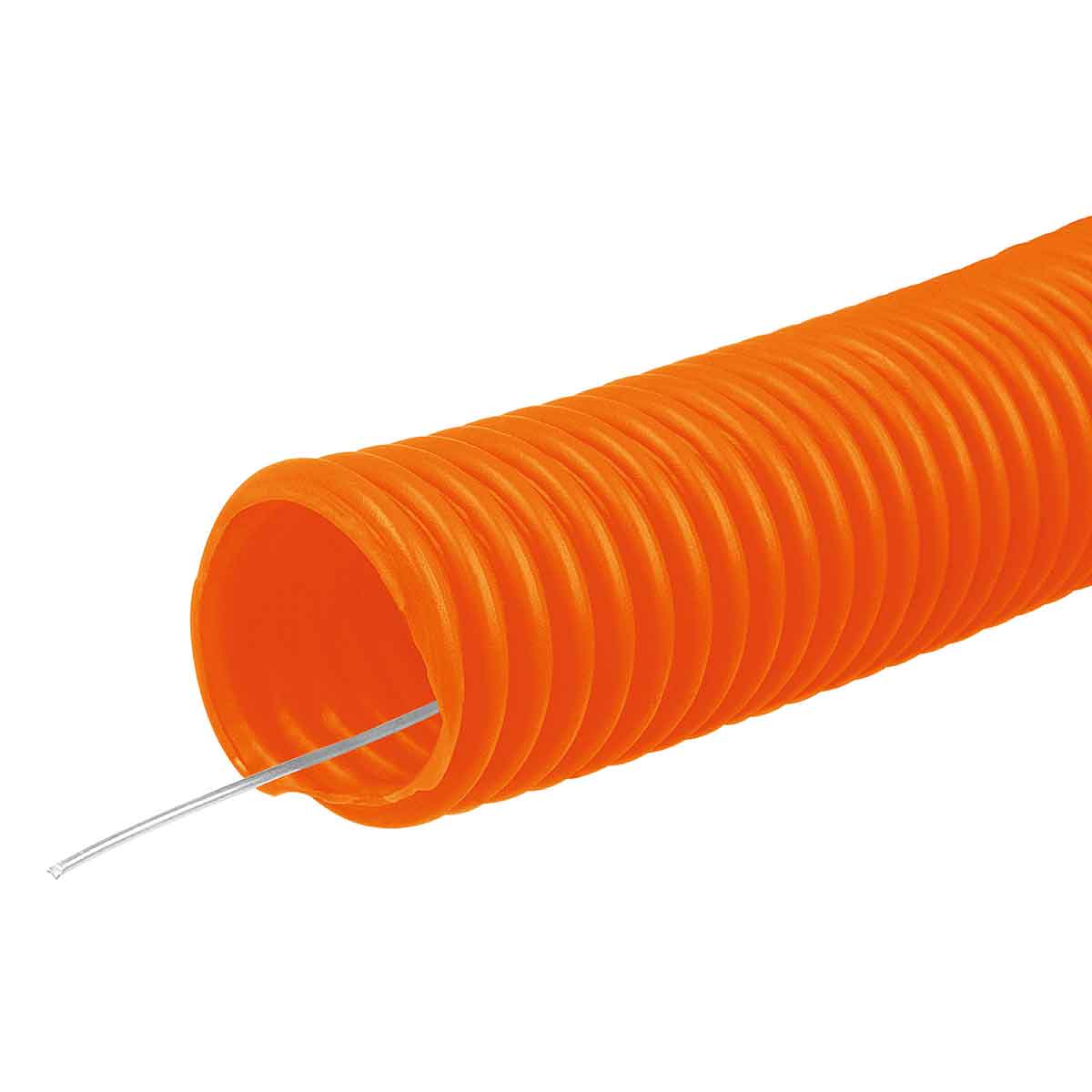 Tubo Poliducto Flexible Ligero Con Guia Naranja 1/2 100M Flexinr INRECO Ferreabasto