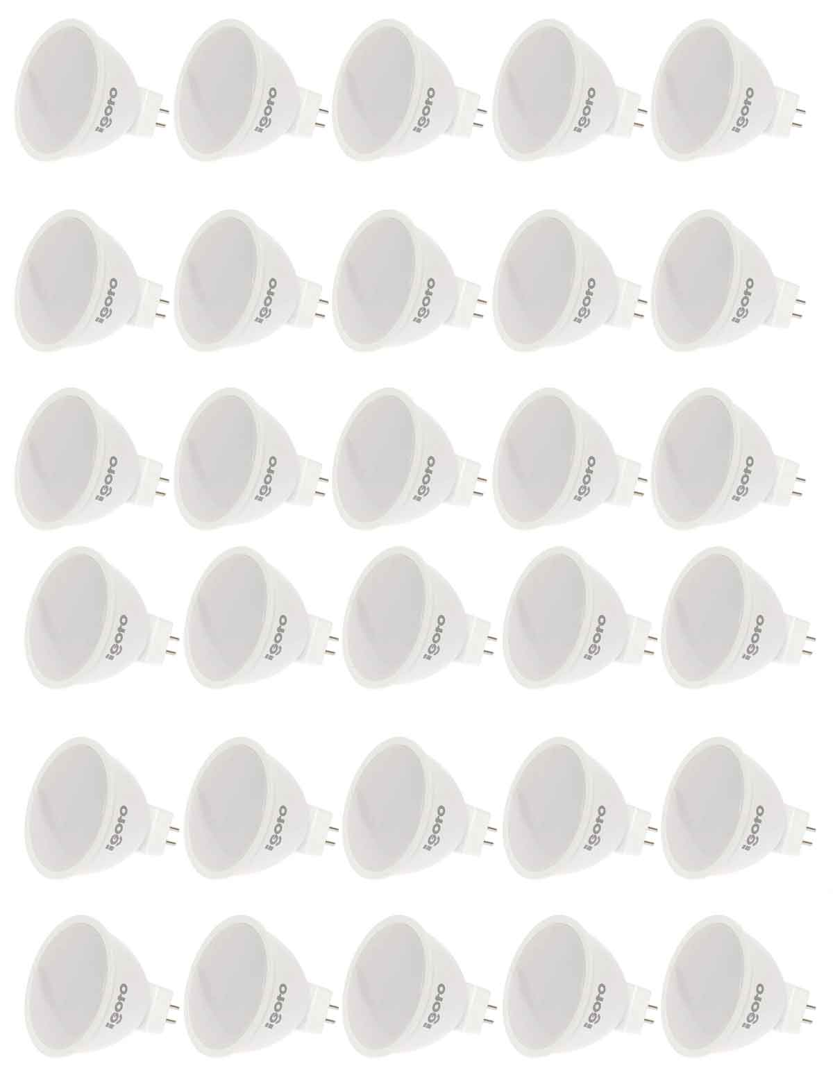 Foco Led Mr16 7W=60W 6500K Luz Fria Nom 30 Piezas Igoto IGOTO Ferreabasto