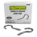 caja armella abierta acero galvanizado 25x150