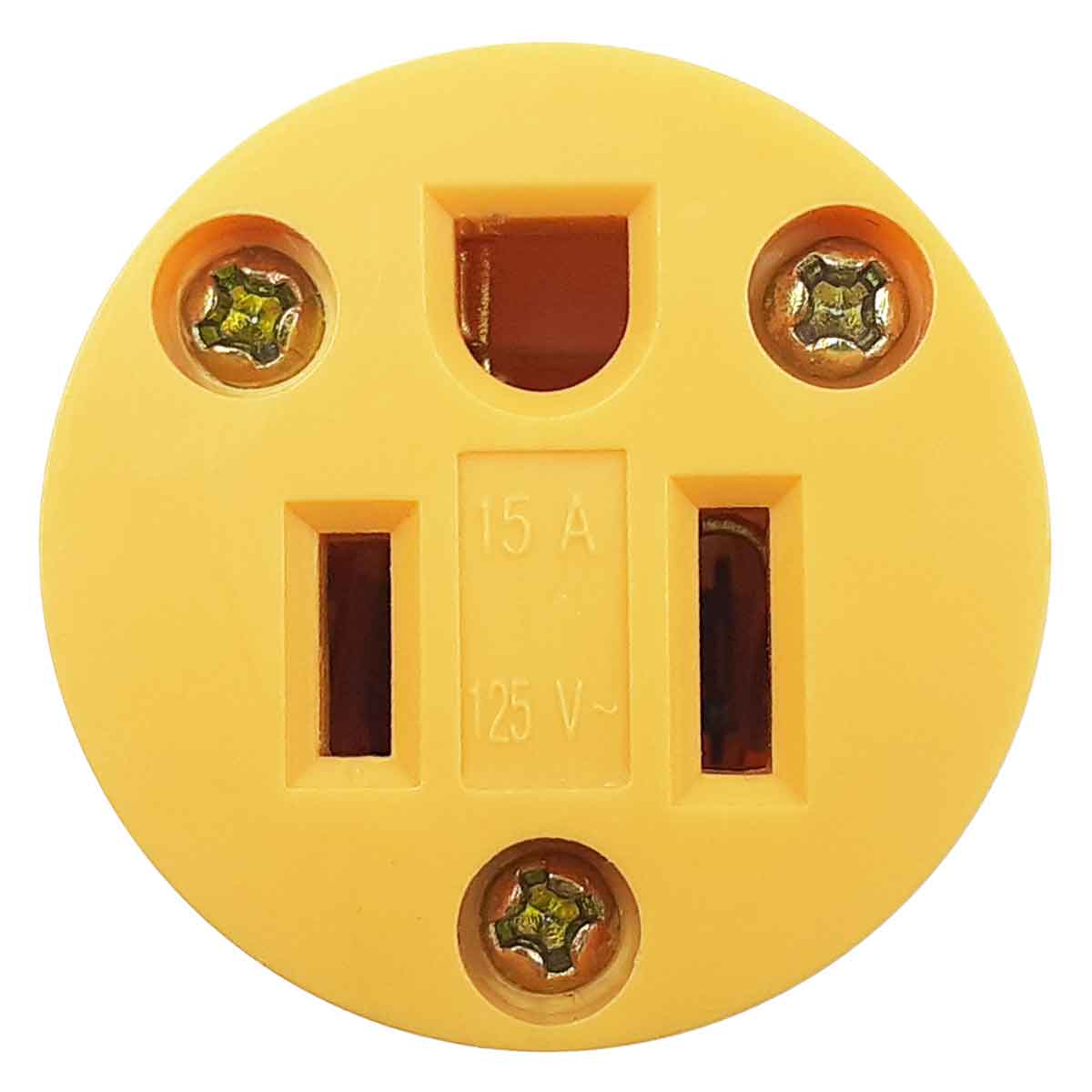 contacto uso rudo amarillo frente tornillos