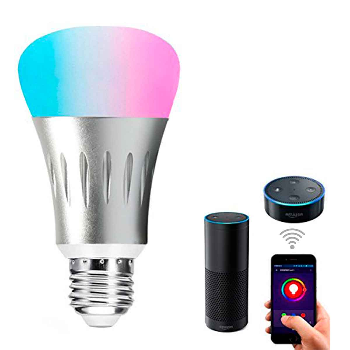 foco led inteligente de colores wifi