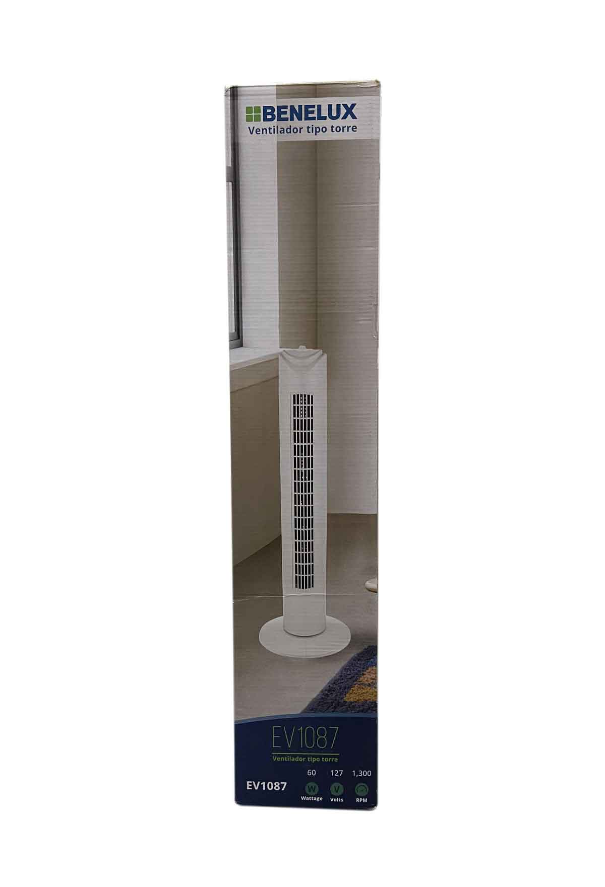 Ventilador Tipo Torre 29" 74cm Giro 90° 3 Vel Blanco Benelux BENELUX Ferreabasto