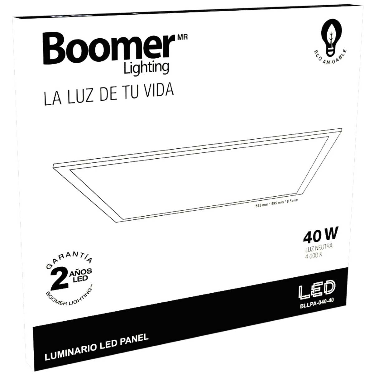 Panel Led Cuadrado 60x60 40W 4000K Luz Neutra  Boomer BOOMER Ferreabasto