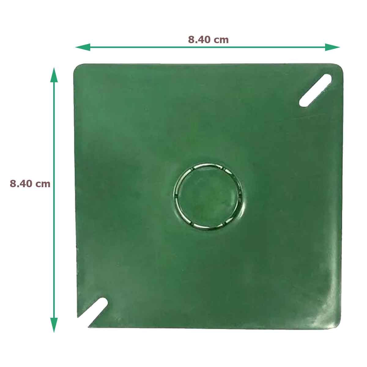 Tapa Verde Para Registro Cuadrado 3x3 Electrico Plastico 46 Piezas INRECO Ferreabasto