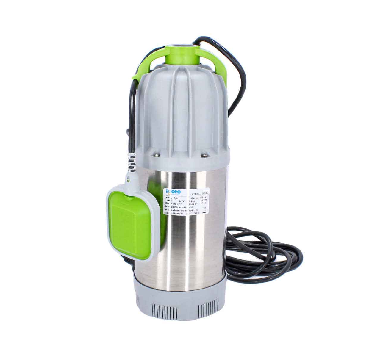 Bomba Sumergible 1Hp Acero Inoxidable Q800 Con Flotador Igoto IGOTO PUMPS Ferreabasto