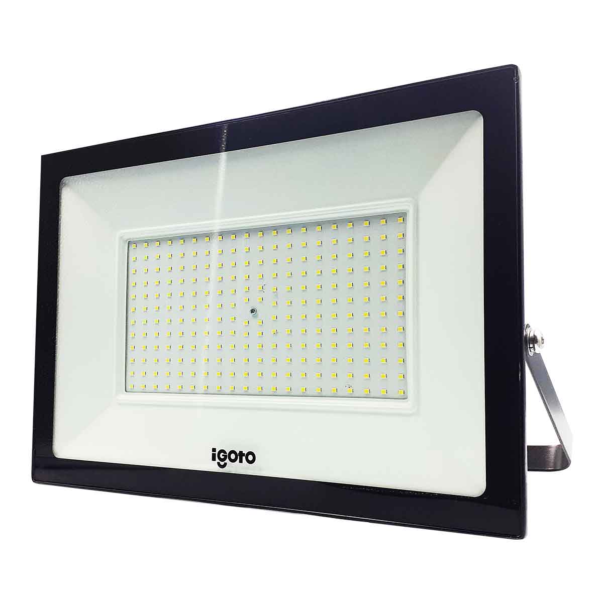 Lampara Led Reflector 200w 6500k Luz Dia Negro Ref200 Igoto IGOTO Ferreabasto