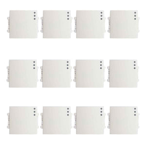 doce apagadores boton blanco