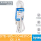 Extension Electrica Domestica Igoto 3m Blanca 2X16 Awg 5 Piezas - Ferreabasto