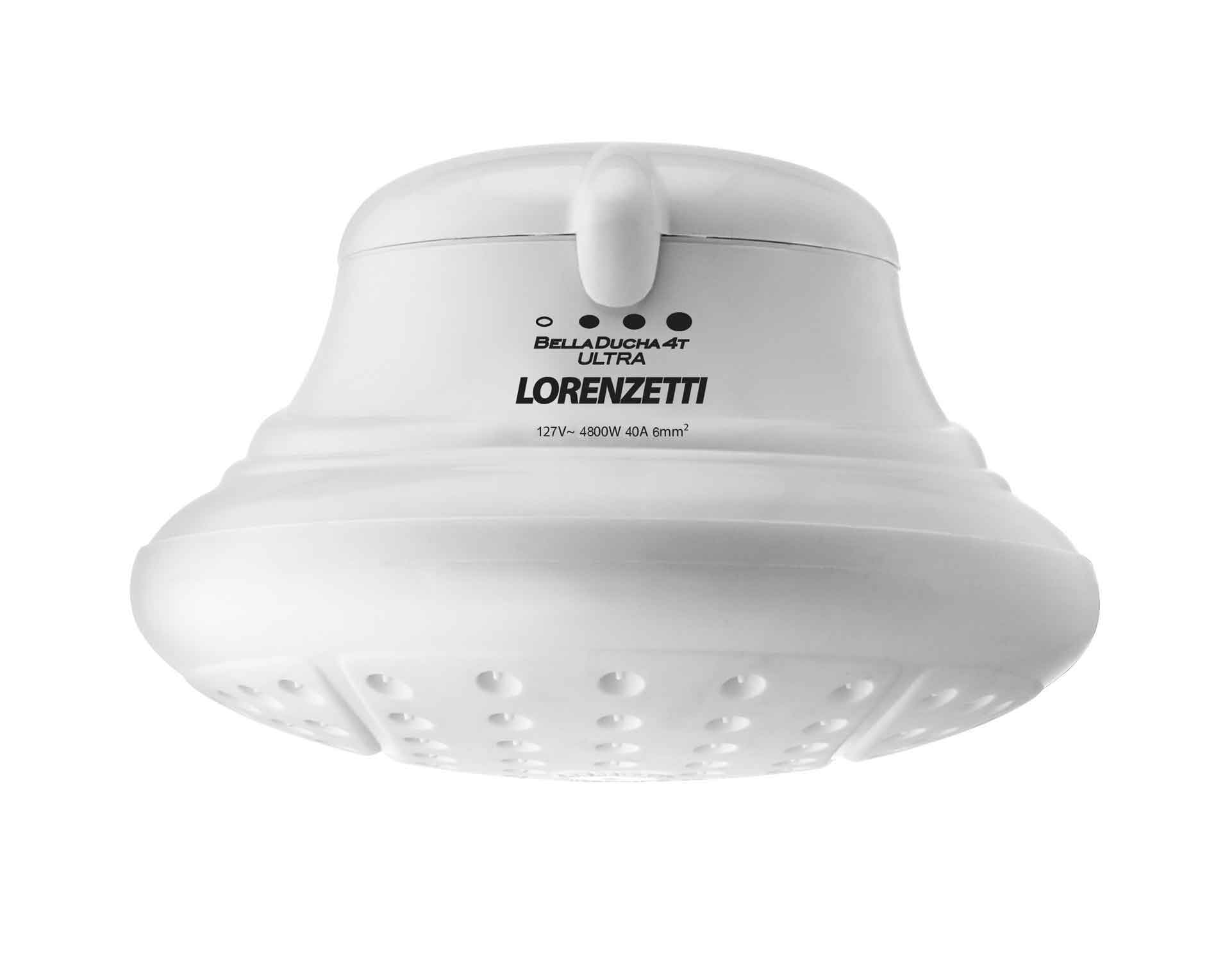 Regadera Electrica Bella Ducha Ultra 4 Temperaturas 127V 4800w Blanca Lorenzetti LORENZETTI Ferreabasto