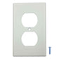 placa para contacto duplex blanco con tornillo