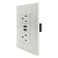 Placa Armada Lugano Igoto PBUSB2-B De 2 Contactos y 2 Entradas USB Blanco IGOTO Ferreabasto