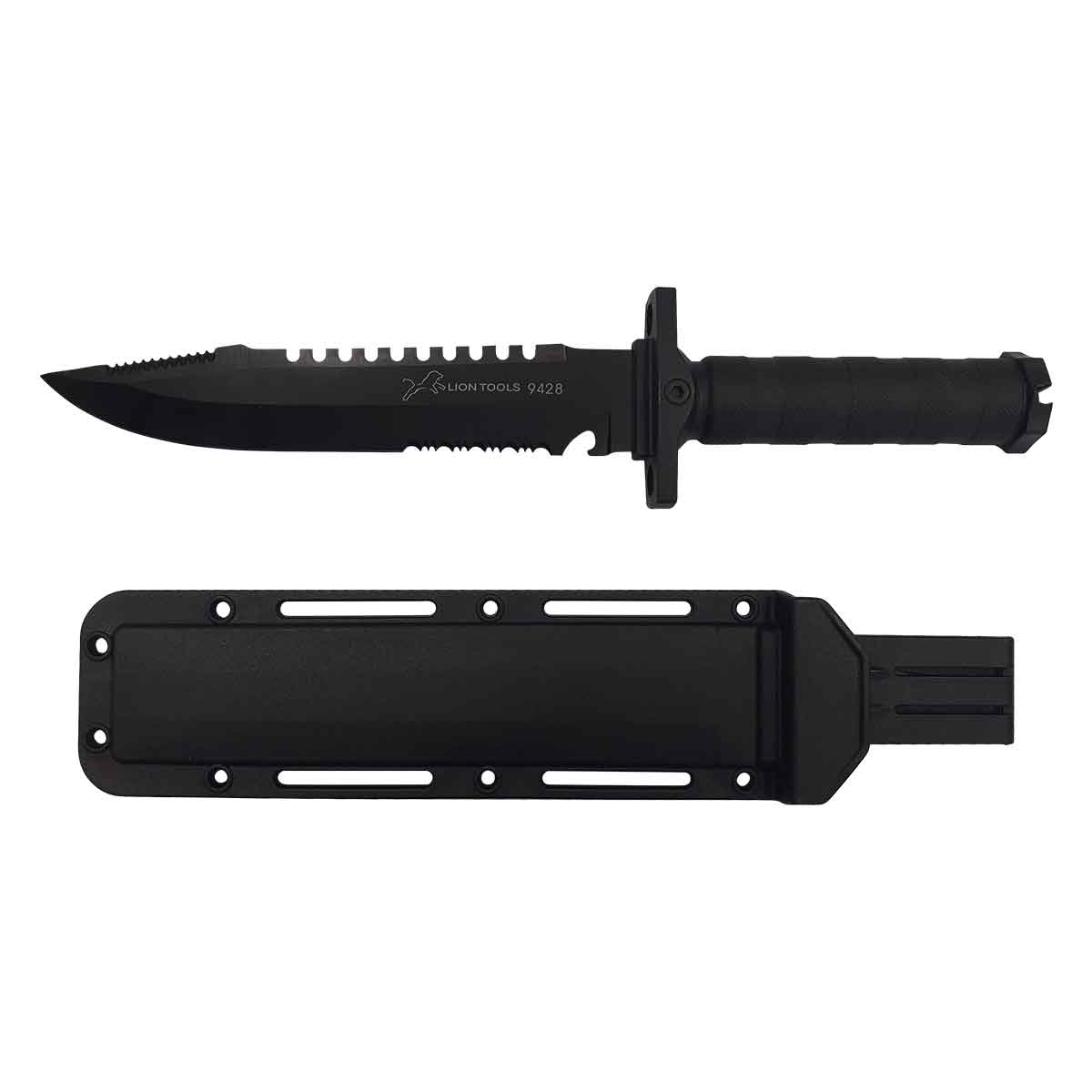 funda rigida y cuchillo negro tactico militar campismo caza