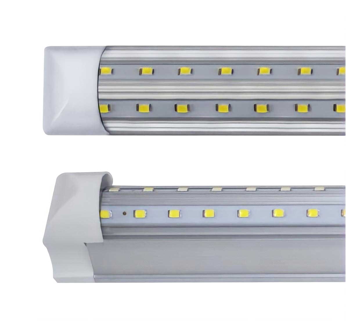 Tubo Led Base Aluminio Doble Tira Luz Blanca 30w=180w 1.20m KYT Ferreabasto