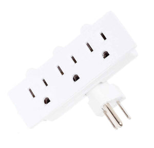 Adaptador Multicontacto Triple Triangular  Blanco Igoto - Ferreabasto