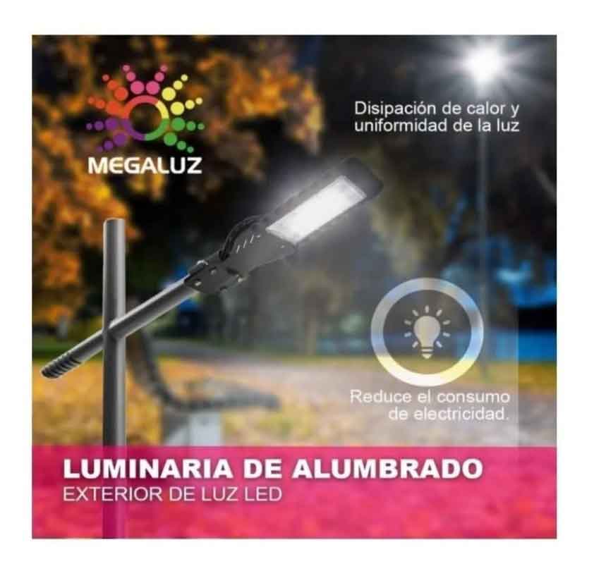 Lampara Led Slim Suburbana Alumbrado Publico Tianlai 50W 4500lm Luz Dia TIANLAI Ferreabasto