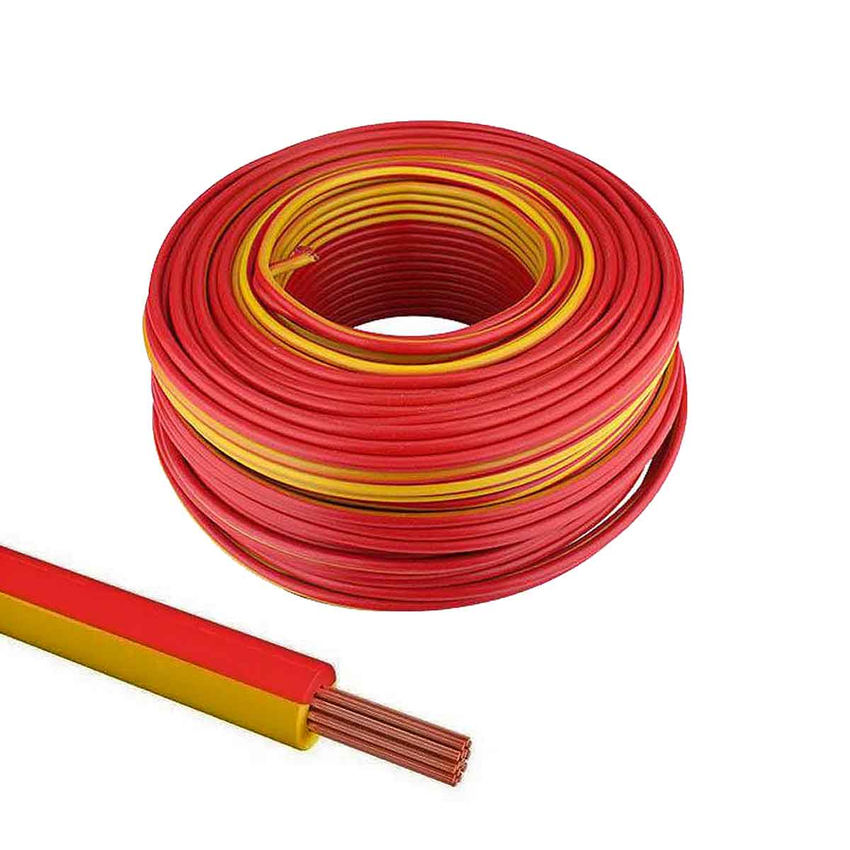 rollo cable thw amarillo rojo