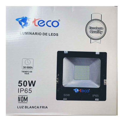 Lampara Reflector Led Smd 50W Luz Blanca IP65 Teco KYT Ferreabasto