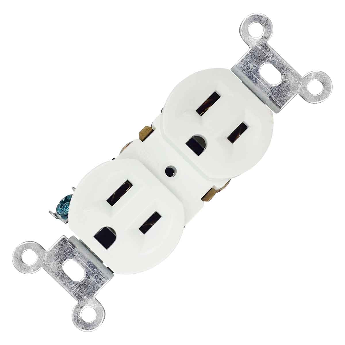 contacto duplex blancos sin placa con tierra