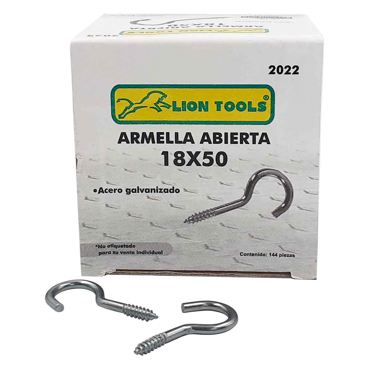 caja blanca armella abierta acero galvanizado 18x50