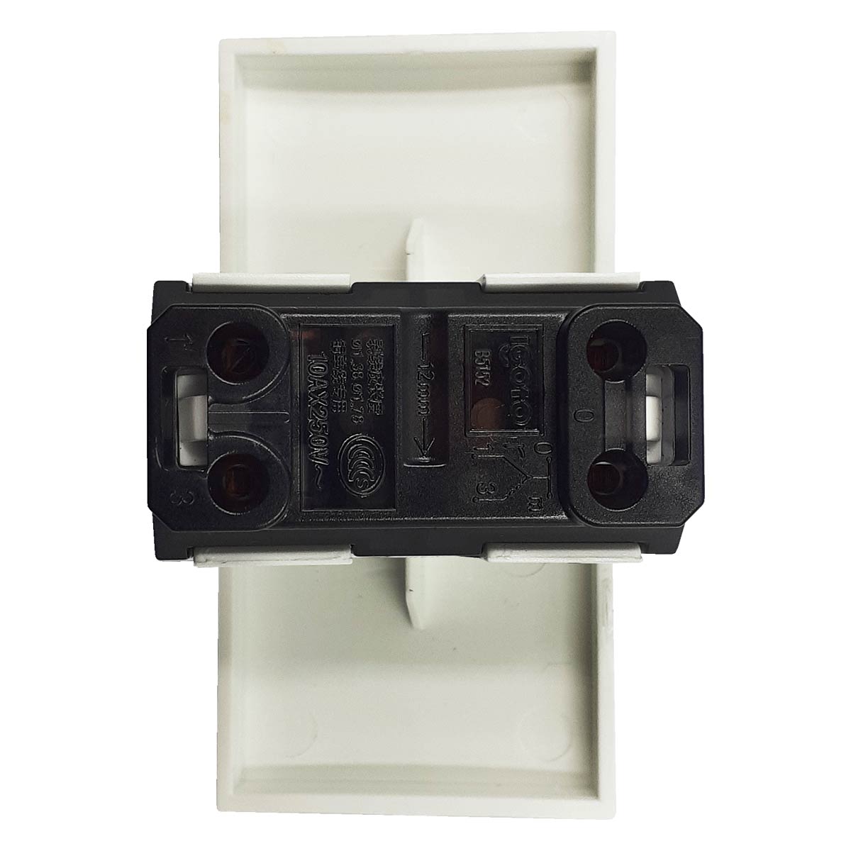 reves apagador blanco para placa de 3 ventanas