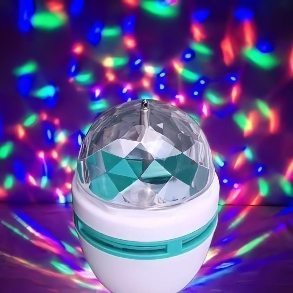Lámpara LED Giratoria RGB para Fiestas y Reuniones - Marca Adir