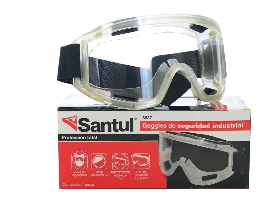 Lentes De Seguridad Goggle Profesional Transparente Santul