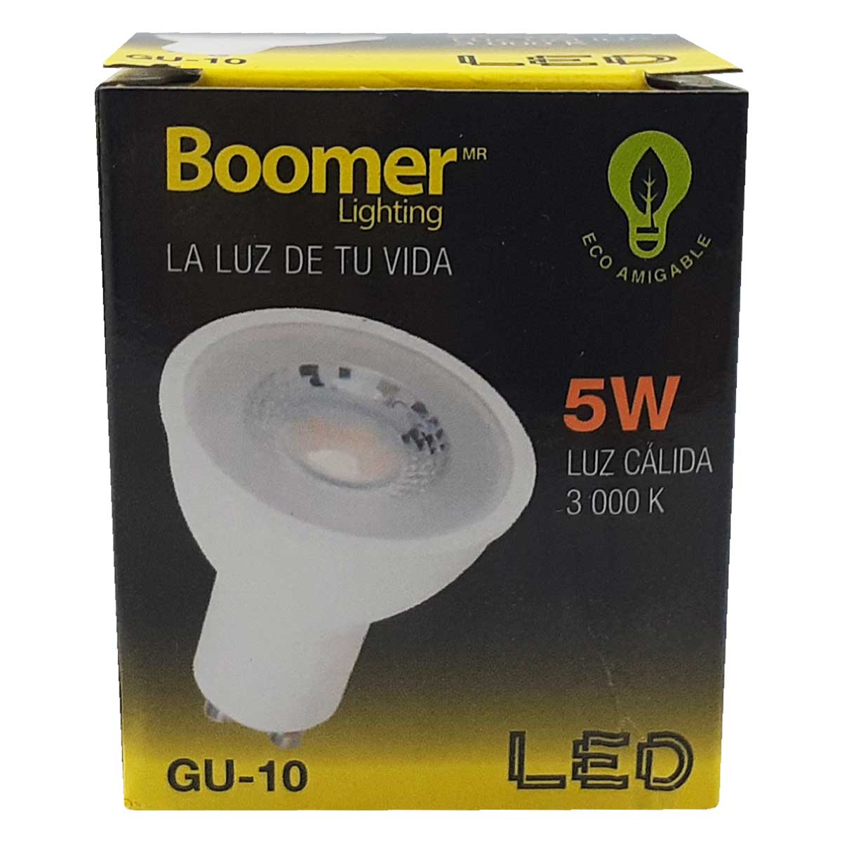 Foco Led Boomer 5W Luz Calida Gu10 3000K BOOMER Ferreabasto